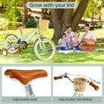 thumbnail image 5 of 16 Inch Girls Boys Bike for 4-9 Years Old Toddlers and Kids, Kids Bike with Training Wheels, Basket, Dual Brake, Retro Style Children Bicyle, 5 of 7