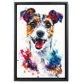 thumbnail image 2 of Russell Terrier Canvas Wall Art, Modern Cute Colorful Russell Terrier Canvas Dog Art Pictures Wall Decor for Kids Bedroom Decoration Unframed 8x12 inches, 2 of 5