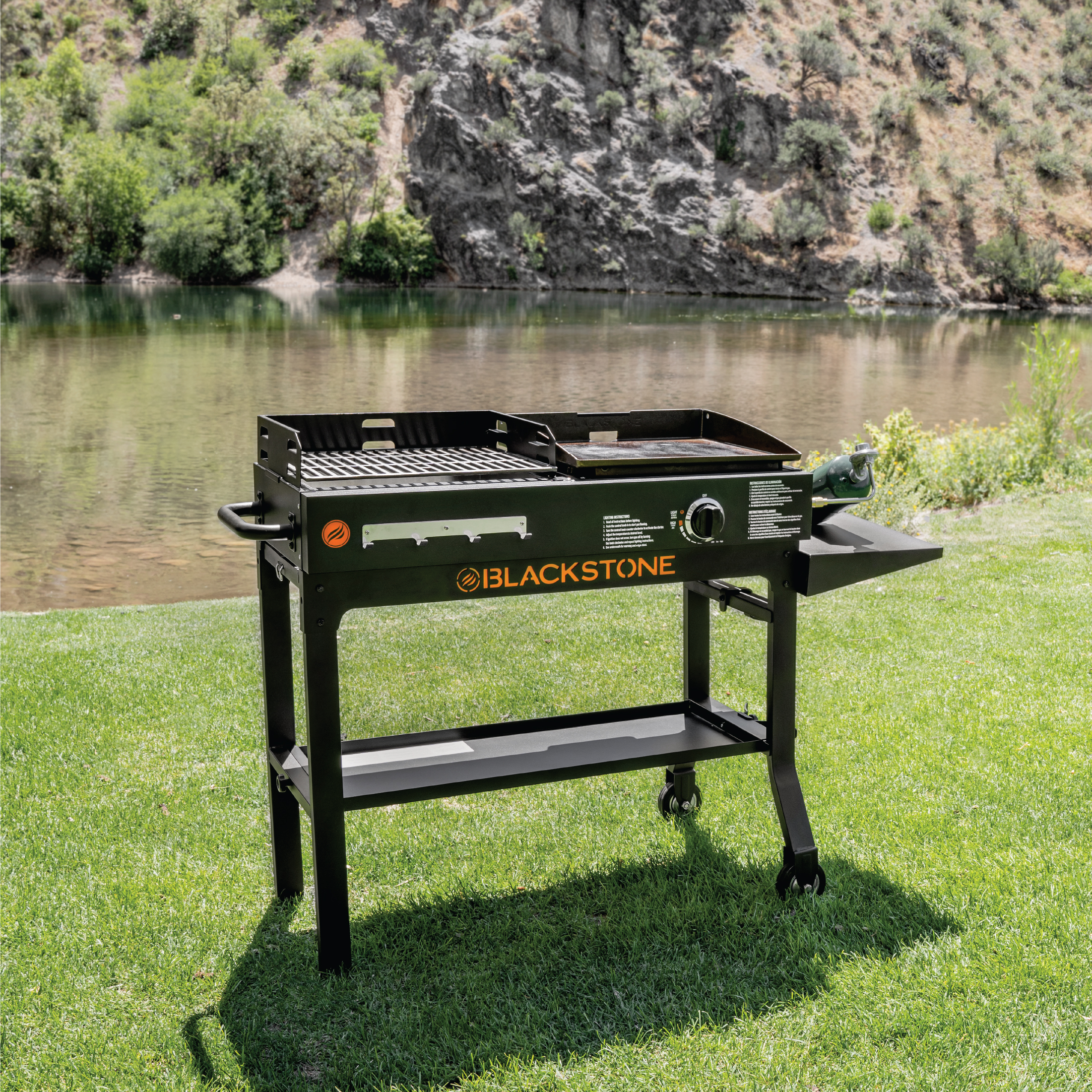Blackstone Duo 17" Propane Griddle and Charcoal Grill Combo - image 3 of 14