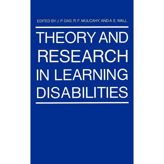 Theory and Research in Learning Disabilities, (Hardcover)