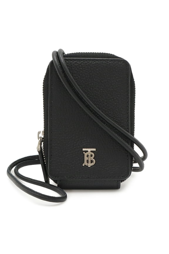 Pre-Owned BURBERRY TB Card Case, Business Holder, Pass Coin Wallet, Purse, Neck...