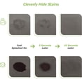 thumbnail image 3 of Coffee Machine Mat Dish Drying Mat - 12x19, PU Surface & Rubber Backed, Kitchen Countertop Protector, Quick Absorbent, Heat Resistant - Gray, 3 of 6