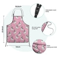 thumbnail image 7 of Pink French Bulldog Love Heart Kids Aprons for Girls and Boys,Adjustable Neck Strap Toddler Aprons for Kids Cooking Baking, 7 of 7