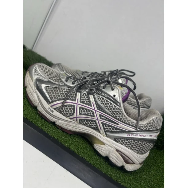 Asics Shoes Womens 8 GT-2160 Athletic Running Sneakers T155N Gray Multicolor