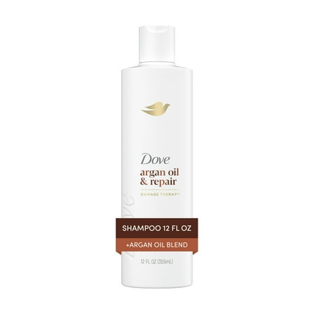 Dove Shampoo Argan Oil & Repair for Women Fine Hair with Bio-Protein Care Technology, 12 fl oz