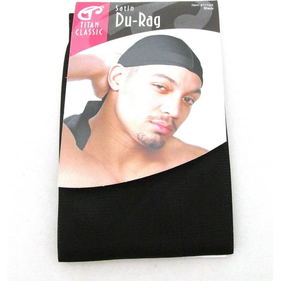 Titan Classic Professional Black Satin Durag, 1 Ea