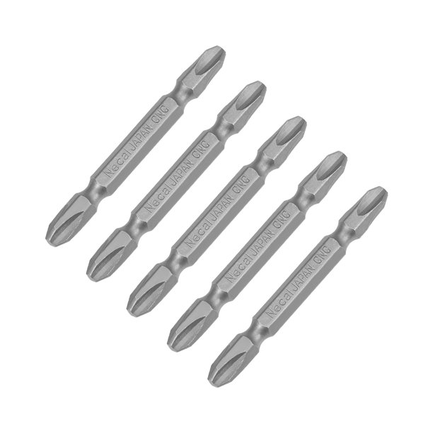 Phillips Bits, 1/4Inch Hex Shank 65mm Length Cross PH3 DoubleHead