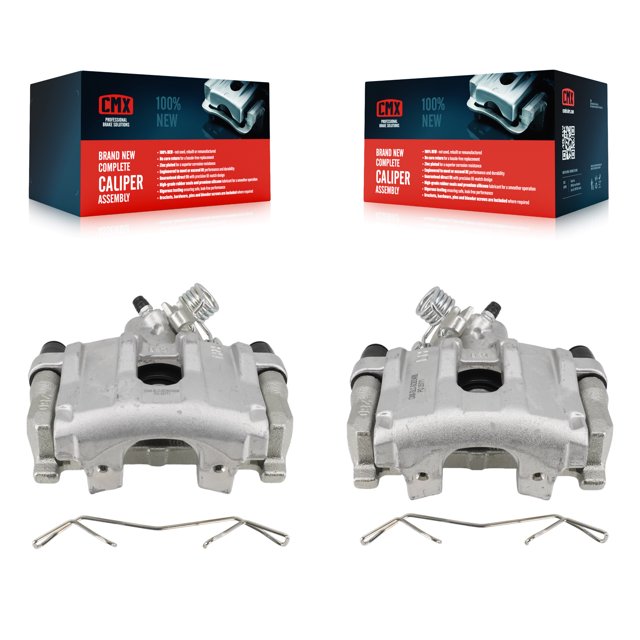 CMX Rear Disc Brake Caliper Assembly Left Right Side (Driver Passenger) Kit for Car 2014-2022 Ford Transit Connect KBC-100729