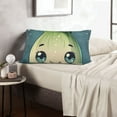 thumbnail image 6 of Uemuo Adorable Kawaii Fennel Character Print Throw Pillow Case – Cozy & Soft Cushion Cover, Hypoallergenic Pillow Case for Sleeping, Perfect for Women with Envelope Closure-14"x20", 6 of 6