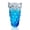 Gradient Sky Blue, variant on Heavy Flower Glass Vase Thickened 3.5lb 9.5inch Sparkle vase Bohemian Style, for Centerpieces,Kitchen,Office, Wedding,Perfect Home Decor Glass Vase