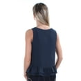 thumbnail image 2 of Maison Jules Womens Ruffled Hem Tank Top, 2 of 2