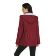 thumbnail image 4 of Women's Hooded Rain Jacket Outdoor Raincoat Windbreaker, 4 of 5