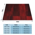 thumbnail image 6 of Red Abstract Modern Mosaic Throw Blanket, Super Soft Anti-Pilling Flannel Bed Blankets, 80"x60", 6 of 8