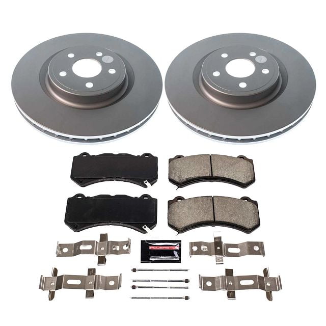 PowerStop Front Geomet Coated Brake Rotor and Pad Kit Fits: DODGE JEEP Select Models CRK5957