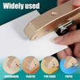 thumbnail image 4 of Single Hole Punch 8mm Heavy Duty Hole Puncher Edge Banding Punching Plier with Scale for Paper Cards, 4 of 5