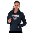 thumbnail image 3 of Dominican Republic Home Plate Base Unisex Plus Fleece Graphic Hoodie Brisco Brands 4X, 3 of 4