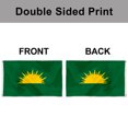 thumbnail image 4 of Dutern Double Sided Green Sunburst Flag Irish Green Sunburst Flag an Gal Gréine Flag Banner 3 Ply with Brass Grommets 3x5 Feet, 4 of 4