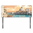 thumbnail image 3 of European Headboard, Grand Canal in Venice Italy Historic European Cityscape Town Tower Boho Print, Upholstered Decorative Metal Bed Headboard with Memory Foam, Full Size, Multicolor, by Ambesonne, 3 of 4