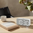 thumbnail image 2 of Unique Bargains Adjustable Brightness Digital Alarm Clock White 6.5"L x 1.77"W x 3.14"H, 2 of 5
