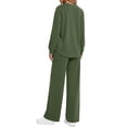 thumbnail image 4 of Fantaslook Two Piece Sets for Women Fall Travel Vacation Outfits Wide Leg Pants Lounge Sets Dressy Matching Sets Womens Sweatsuits, 4 of 9