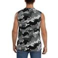thumbnail image 4 of Uemuo Horse Silhouette Pattern Men's Sleeveless T-Shirt,Muscle Athletic Tank Top, Moisture-wicking Quick-dry Breathable Classic Tee Top for Gym Run Outdoor Sports-XX-Large, 4 of 8
