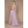 thumbnail image 3 of Dylan & Davids Long Jeweled Beaded Tulle Prom Dress, 3 of 8