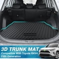 thumbnail image 4 of Mixsuper Cargo Liner Compatible with 2019-2022 Toyota RAV4 All Models, All Weather Rear Trunk Liner Cargo Floor Mat Anti-Slip Durable Black, 4 of 4
