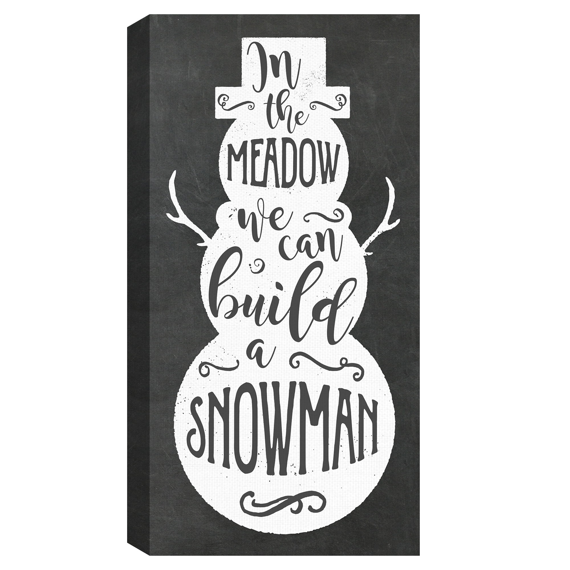 Build a Snowman by Amanda Murray Christmas Canvas Art Print
