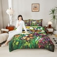 thumbnail image 4 of Castle Fairy Abstract Butterflies Full Size Comforter Sets,Colorful Flowers Bedding Sets, 4 of 8