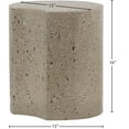 thumbnail image 3 of Meridian Furniture Dimple Taupe Terrazzo Pattern Iron Metal End Table, 3 of 5