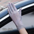thumbnail image 1 of Guantes cortos para el sol con protección solar UV para mujer de verano, encaje de seda helada, conducción delgada Sincero Hogar, 1 of 4