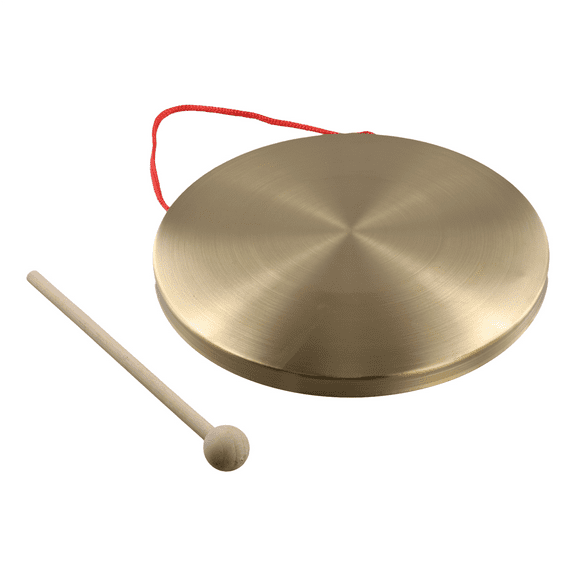 22cm Hand Gong Brass Copper Chapel Opera Percussion with Round Play Hammer y13861