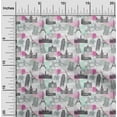thumbnail image 2 of oneOone Viscose Chiffon Fuschia Pink Fabric Travel Craft Projects Decor Fabric Printed By The Yard 42 Inch Wide, 2 of 4