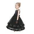 thumbnail image 4 of Girls Dress Black Bow Tie Glove Formal Party Pageant Sleeveless 8 Years, 4 of 9
