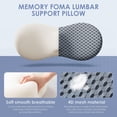 thumbnail image 2 of Almohada de soporte lumbar de espuma viscoelástica transpirable kasney, 2 of 7