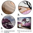 thumbnail image 3 of Designart "Purple Serenity Road Curves in the Landscape I" Landscapes Floater Framed Wall Art Living Room, 3 of 7