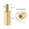 thumbnail image 3 of Uxcell Brass M2.5 12mm+6mm Male-Female Hex Standoff 20 Pack, 3 of 5