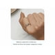 thumbnail image 4 of Anillo Flor De Tulipán Plata 925 Cristal Regalo Para Mujer Xtellar blanco, 4 of 4
