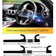 thumbnail image 4 of Steering Wheel Lock Keyless Extendable Retractable 5 Digit Combination Code Car Anti Theft Device Heavy Duty Universal Fit Black, 4 of 5
