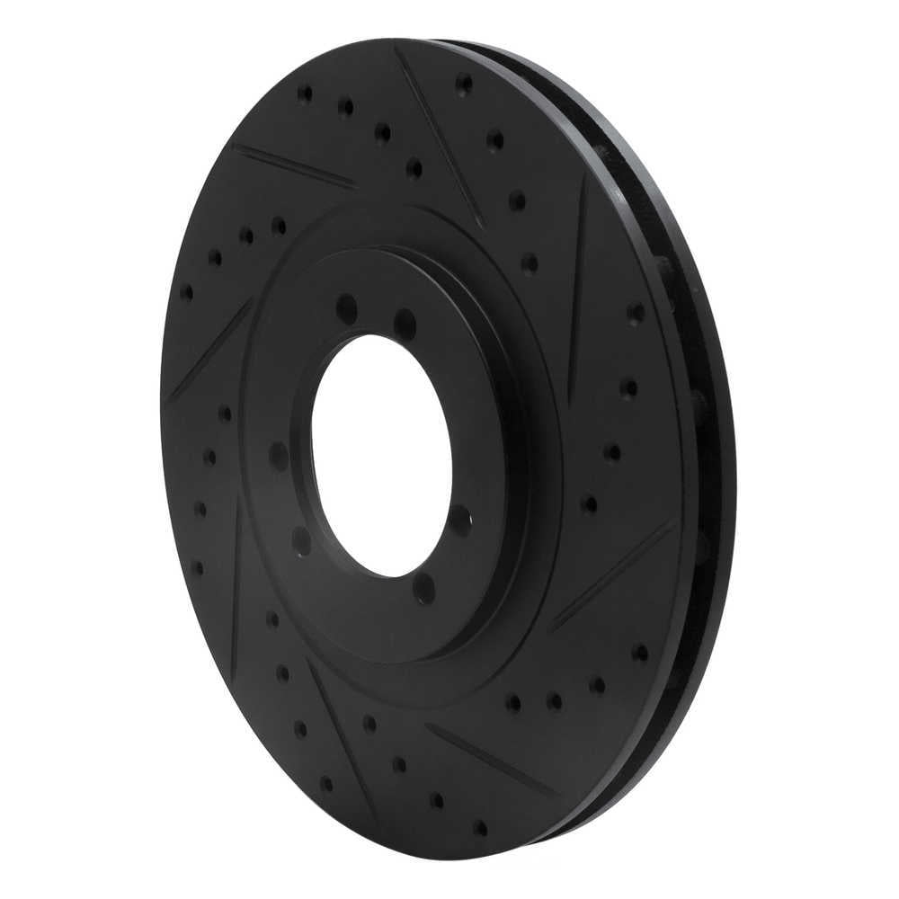 Dynamic Friction Company 633-44001R DFC Brake Rotor - Drilled And Slotted - Black