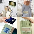 thumbnail image 6 of Wallet Phone Case for Samsung Galaxy S25 Ultra, Zipper Pocket and Card Slots Stand Feature Ring Holder Back Cover with Metal Crossbody Shoulder Strap Stylish Case for Samsung Galaxy S25 Ultra, Green, 6 of 8