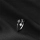 thumbnail image 4 of Anillo Estrella Diseño Femenino Moda Doble Capa Cinco Puntas Estrella Anillo Apertura Ajustable, 4 of 7
