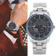 thumbnail image 4 of Reloj masculino, reloj de pulsera con correa de acero de moda para hombre, reloj con correa de acero resistente y duradero, 4 of 9