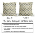 thumbnail image 6 of Navy Blue Yellow Floral Block Print Pillow Covers 20x20 Inch Set of 2, Vintage Flower Pattern Decorative Throw Pillowcases Outdoor Farmhouse Cushion Covers Spring Summer Rustic Sofa Couch Bed Decor, 6 of 6