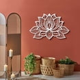 3D Lotus Mandala Metal Wall Art