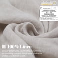 thumbnail image 2 of Simple&Opulence 100% Linen Stone Washed Euro Sham with Ruffle 26x26 Inch Pillow Cover Set of 2, Home Decoration Pillow, Soft and Breathable, Linen, 2 of 6