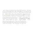 TREND ENTERPRISES, INC. White 4" Casual Uppercase Ready Letters,T1567