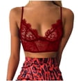 thumbnail image 1 of Chaleco de mujer Crop Lace Wire Free Bra Lencería Sexy con cuello en V Ropa interior Camisola Fridja nalpqowj37665, 1 of 8
