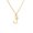 J, variant on YYKihy Plated Cubic Zirconia Initial Necklace | Letter Dainty Necklaces For Women