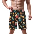 thumbnail image 2 of NICKSUN Men's Swim Trunks, Cute Print Quick Dry Summer Board Beach Shorts with Mesh Lining and Pockets, 2 of 6